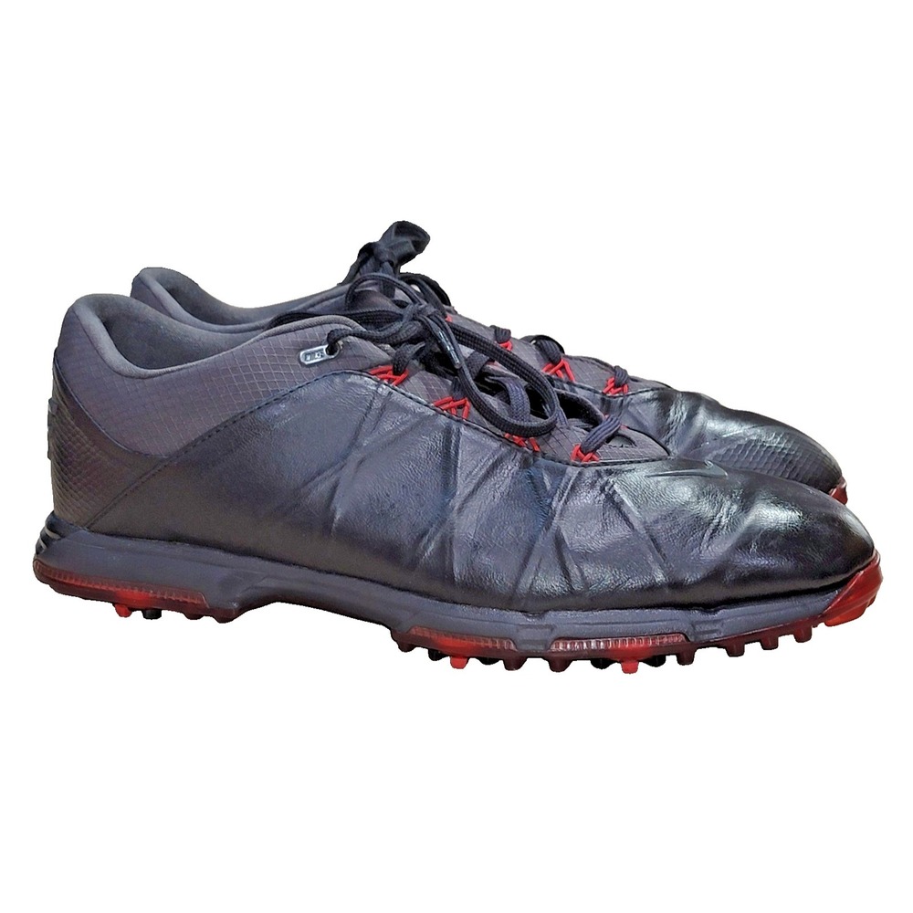 Nike Lunar Fire Men's Golf Shoes Size 12 Black Soft Spikes 853738-001 Athletic